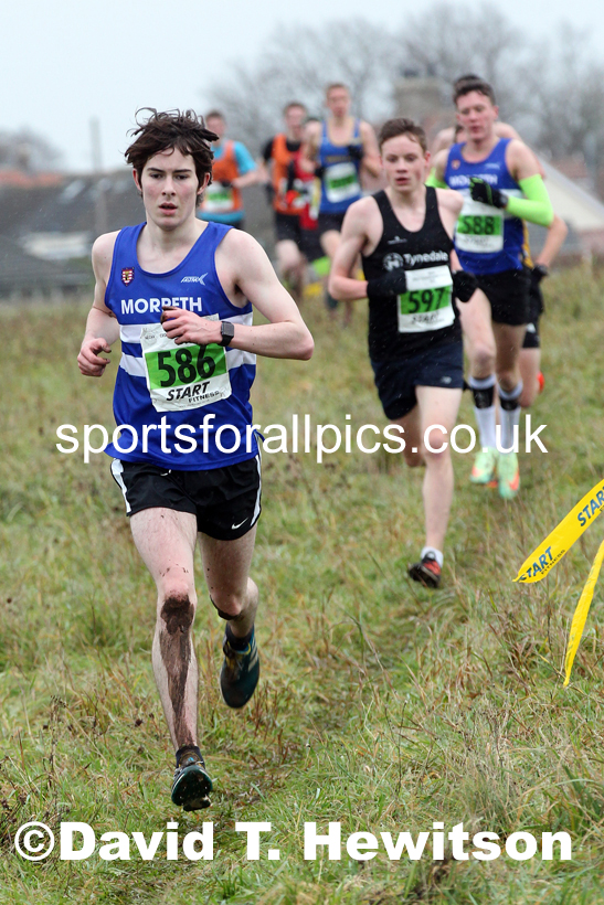 Mens under-20s, 2021 North Eastern Cross Country Championships, Sedgefield. Photo: David T. Hewitson/Sports for All Pics